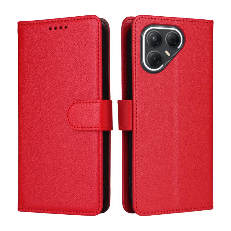 For Tecno Pova 7 5G Litchi Texture RFID Blocking 3-Card Wallet Leather Phone Case