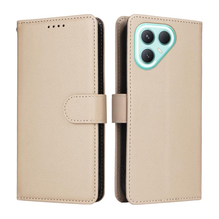 For Tecno Pova 7 Pro 5G Litchi Texture RFID Blocking 3-Card Wallet Leather Phone Case