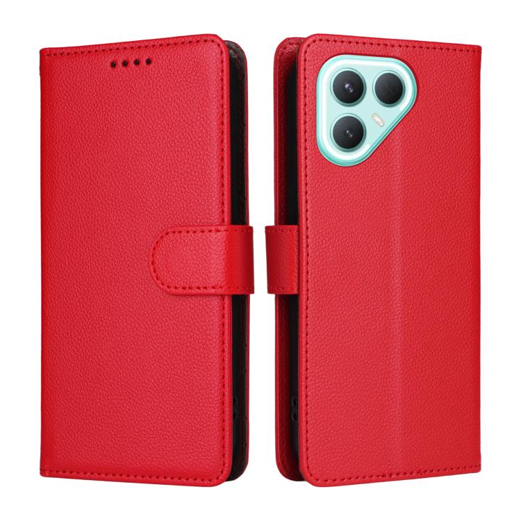 For Tecno Pova 7 Pro 5G Litchi Texture RFID Blocking 3-Card Wallet Leather Phone Case