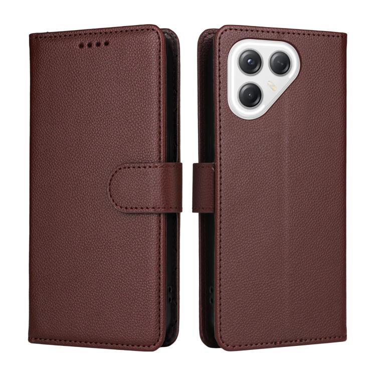 For Tecno Pova 7 Ultra 5G Litchi Texture RFID Blocking 3-Card Wallet Leather Phone Case