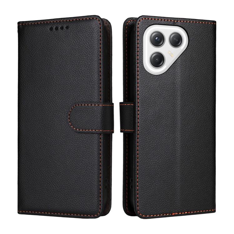 For Tecno Pova 7 Ultra 5G Litchi Texture RFID Blocking 3-Card Wallet Leather Phone Case