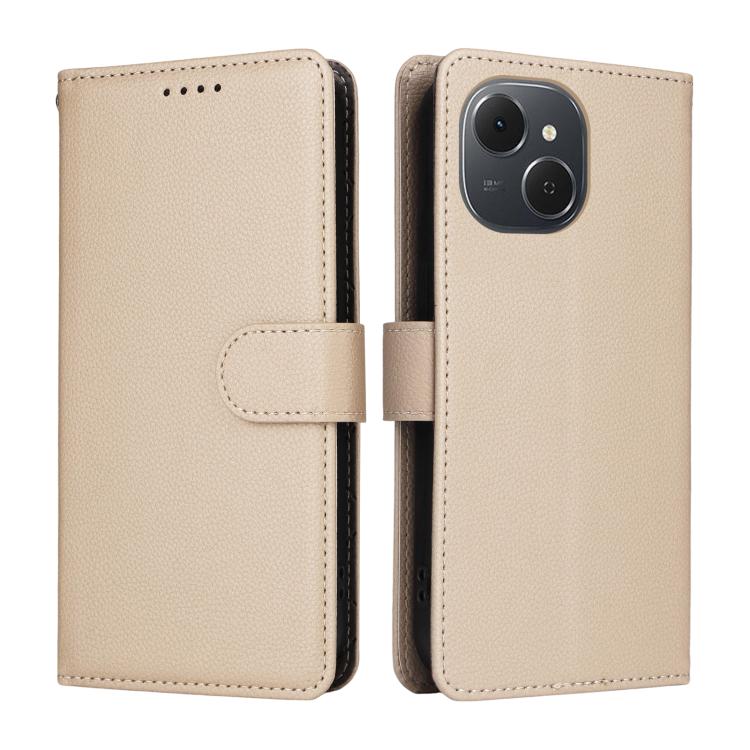 For Tecno Spark 40C Litchi Texture RFID Blocking 3-Card Wallet Leather Phone Case