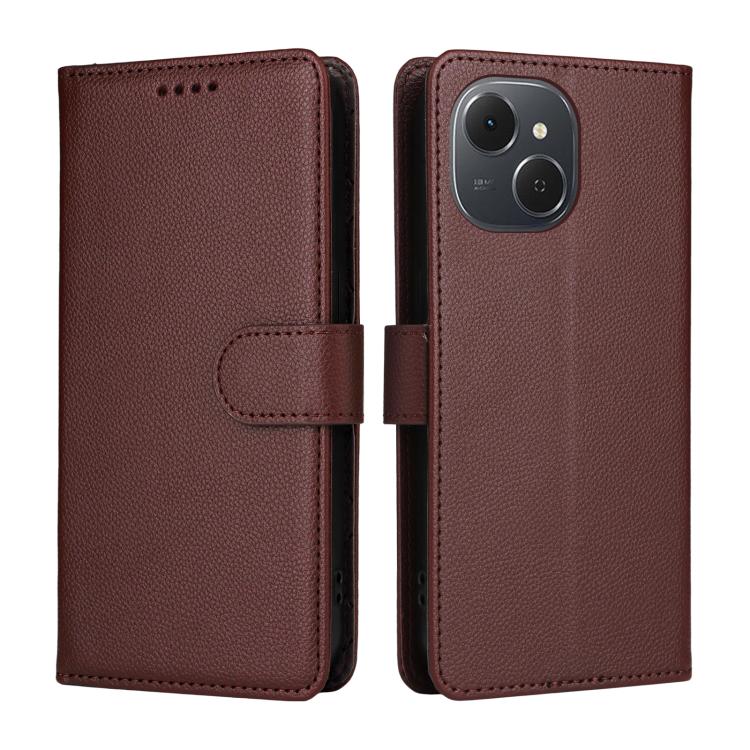 For Tecno Spark 40C Litchi Texture RFID Blocking 3-Card Wallet Leather Phone Case