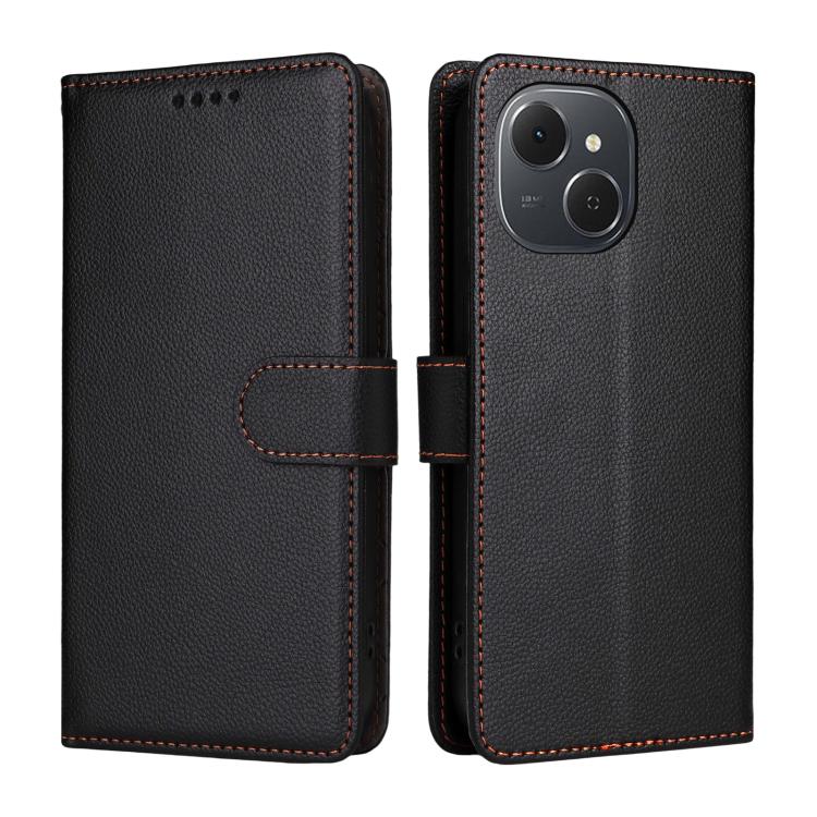 For Tecno Spark 40C Litchi Texture RFID Blocking 3-Card Wallet Leather Phone Case
