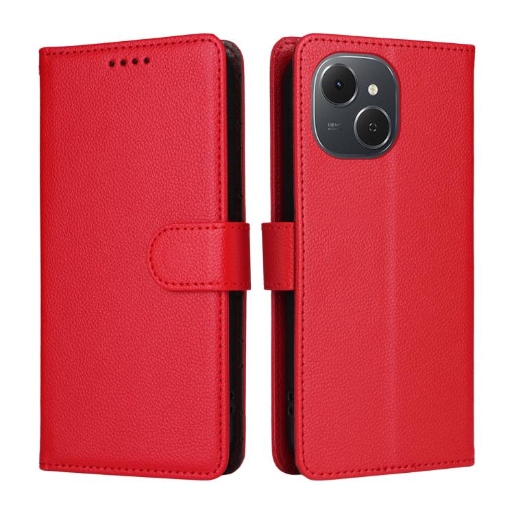 For Tecno Spark 40C Litchi Texture RFID Blocking 3-Card Wallet Leather Phone Case