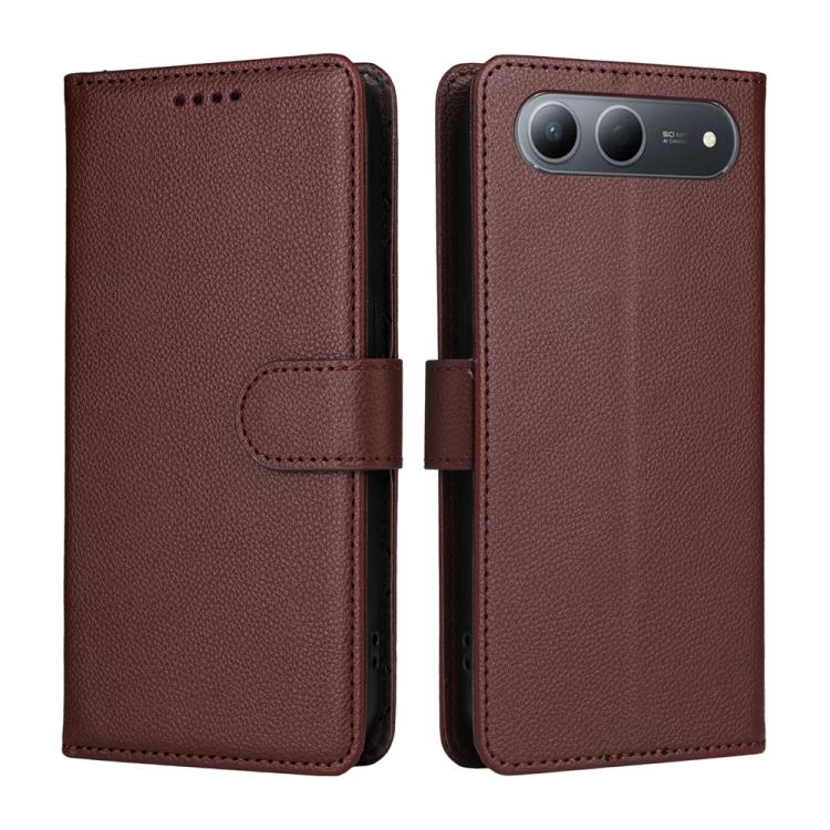 For Tecno Spark 40 5G / Spark Go 5G 2025 Litchi Texture RFID Blocking 3-Card Wallet Leather Phone Case