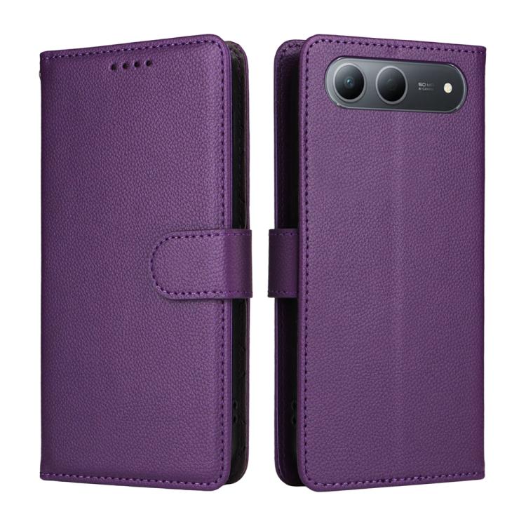 For Tecno Spark 40 5G / Spark Go 5G 2025 Litchi Texture RFID Blocking 3-Card Wallet Leather Phone Case