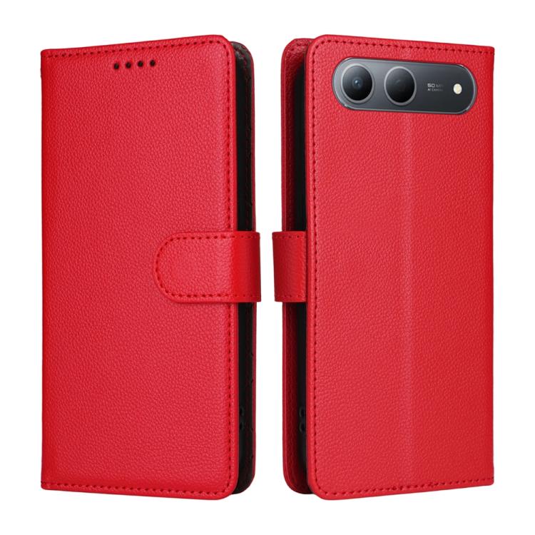 For Tecno Spark 40 5G / Spark Go 5G 2025 Litchi Texture RFID Blocking 3-Card Wallet Leather Phone Case