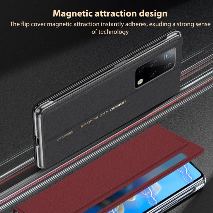 For Huawei Mate X2 GKK Master Edition Flip Smart Window Phone Case