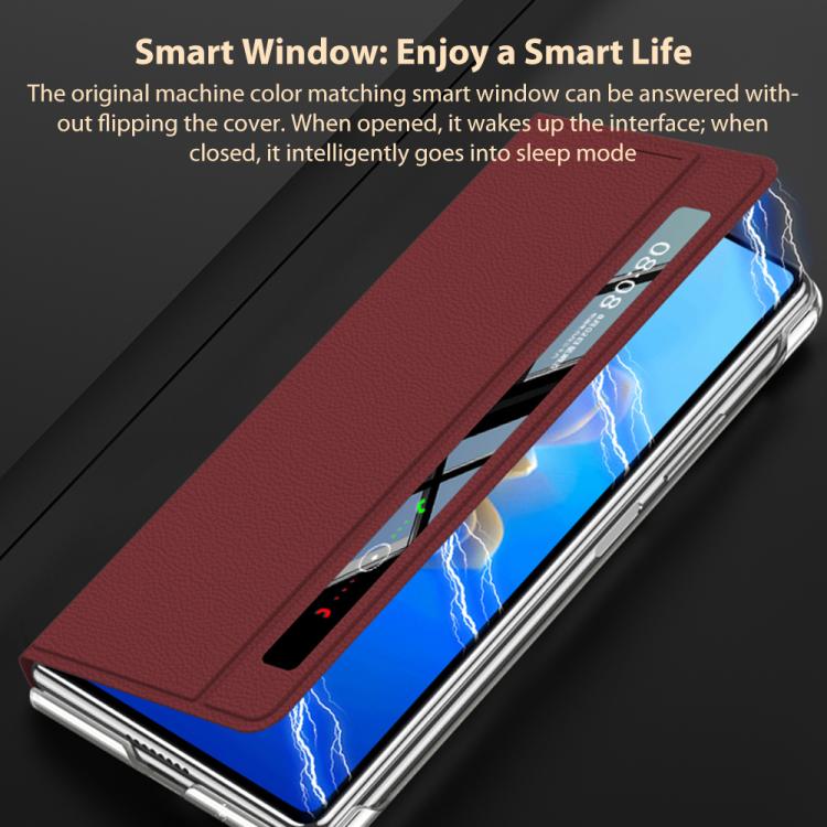 For Huawei Mate X2 GKK Master Edition Flip Smart Window Phone Case