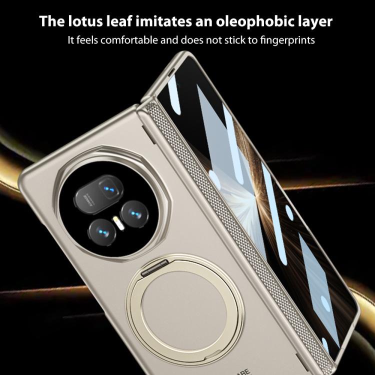 For Honor Magic V5 GKK HD Integrated Magnetic Folding Hinge All-Inclusive Phone Case with Rotating Bracket