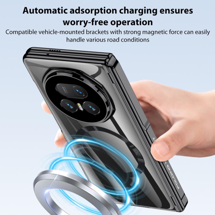For Honor Magic V5 GKK Privacy Integrated MagSafe Magnetic Hinge Phantom Phone Case