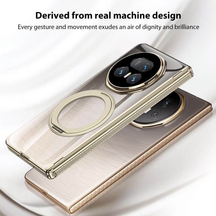 For Honor Magic V5 GKK Privacy Integrated Magnetic Hinge Phantom Phone Case with Rotating Bracket