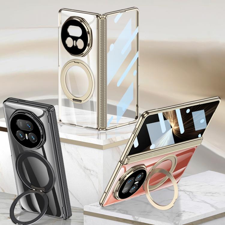 For Honor Magic V5 GKK Privacy Integrated Magnetic Hinge Phantom Phone Case with Rotating Bracket