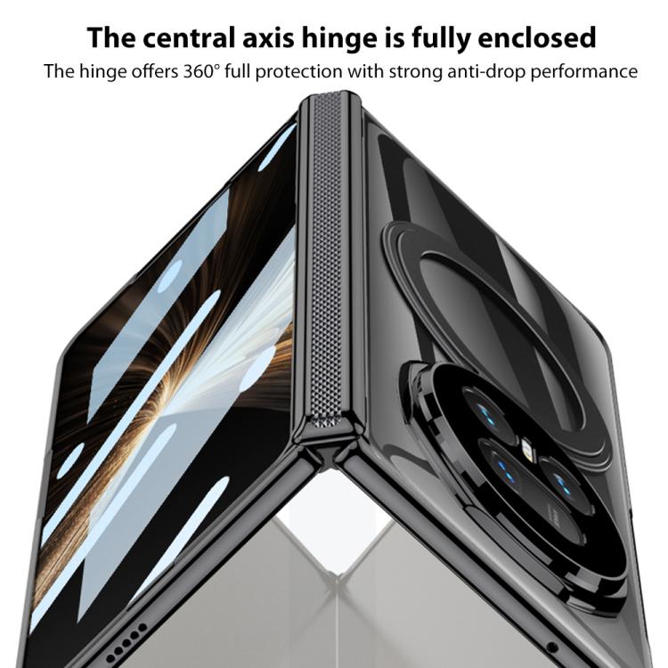 For Honor Magic V5 GKK Privacy Integrated Magnetic Hinge Phantom Phone Case with Rotating Bracket