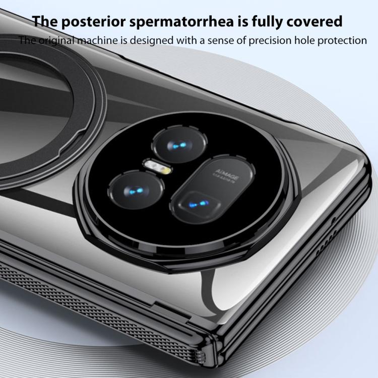 For Honor Magic V5 GKK Privacy Integrated Magnetic Hinge Phantom Phone Case with Rotating Bracket