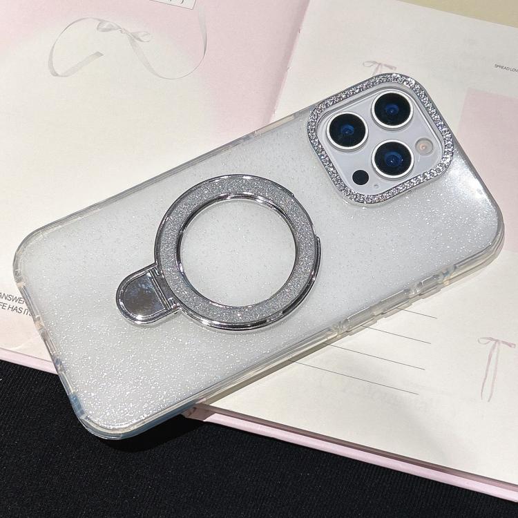 For iPhone 13 Pro Gradient Glitter Diamonds MagSafe Phone Case