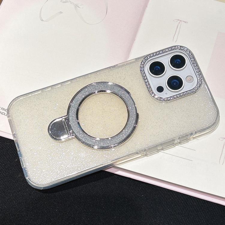 For iPhone 13 Pro Gradient Glitter Diamonds MagSafe Phone Case