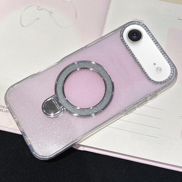 For iPhone Air Gradient Glitter Diamonds MagSafe Phone Case