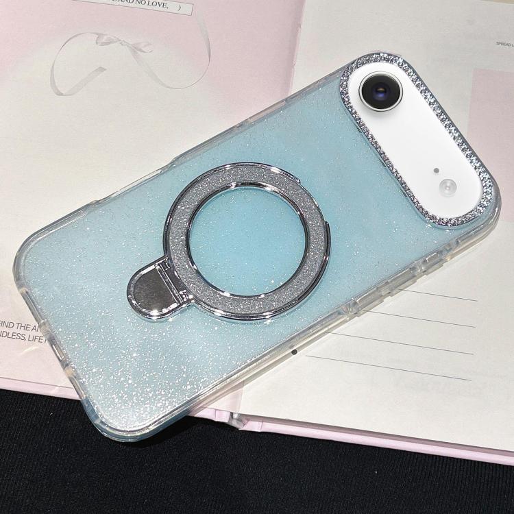 For iPhone Air Gradient Glitter Diamonds MagSafe Phone Case