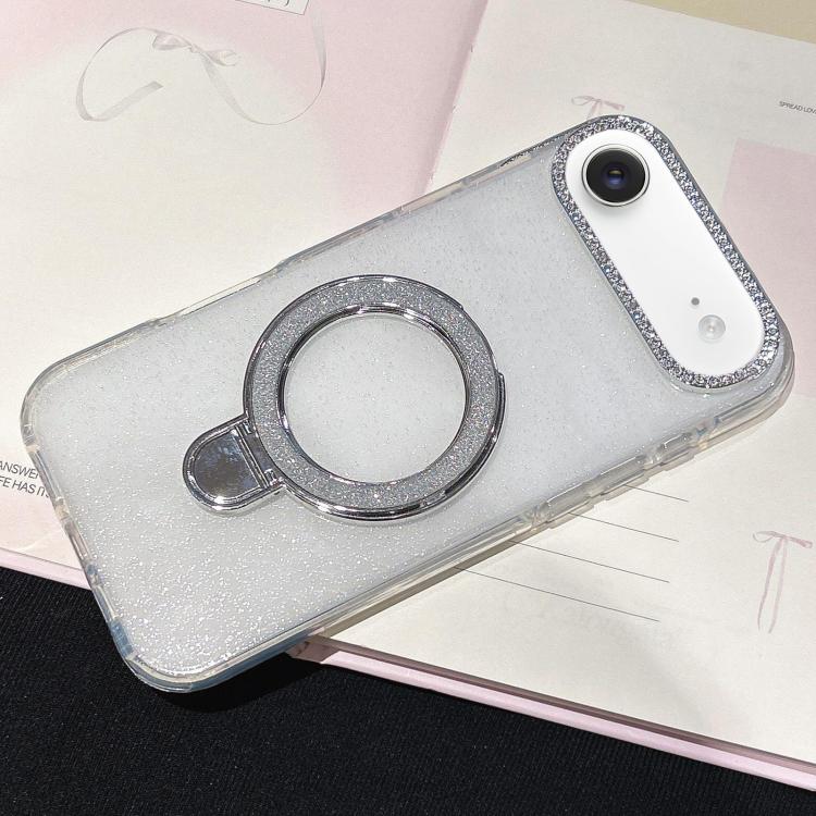 For iPhone Air Gradient Glitter Diamonds MagSafe Phone Case
