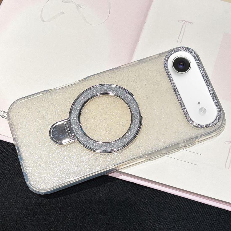 For iPhone Air Gradient Glitter Diamonds MagSafe Phone Case
