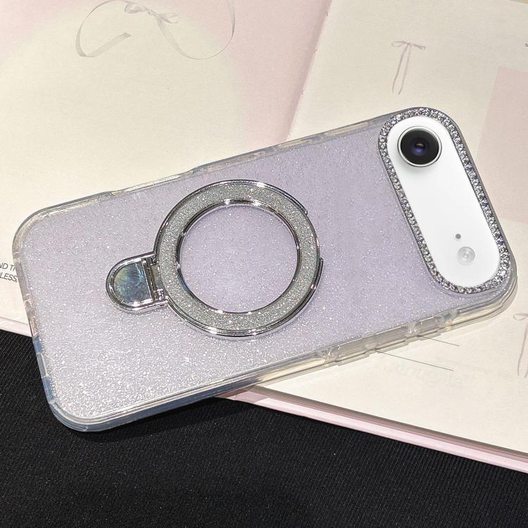 For iPhone Air Gradient Glitter Diamonds MagSafe Phone Case