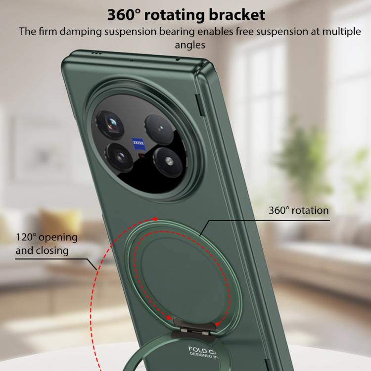 For vivo X Fold5 GKK HD Integrated Magnetic All-Inclusive Phone Case with Rotating Holder