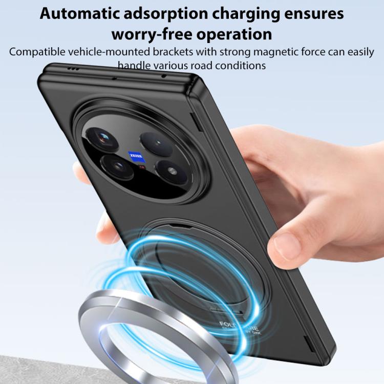 For vivo X Fold5 GKK HD Integrated Magnetic All-Inclusive Phone Case with Rotating Holder