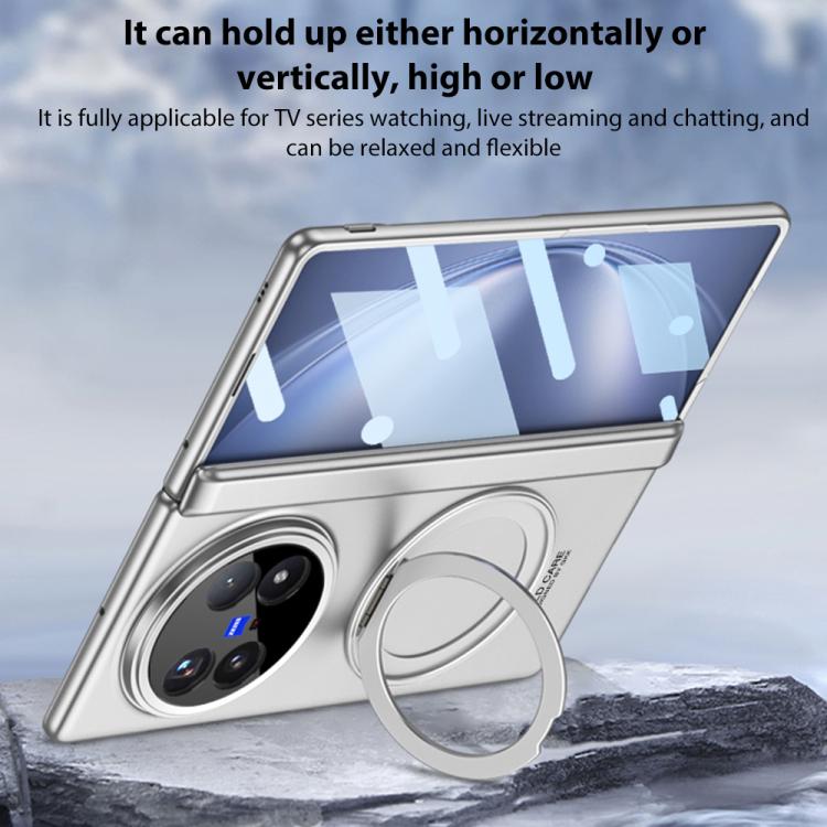 For vivo X Fold5 GKK HD Integrated Magnetic All-Inclusive Phone Case with Rotating Holder