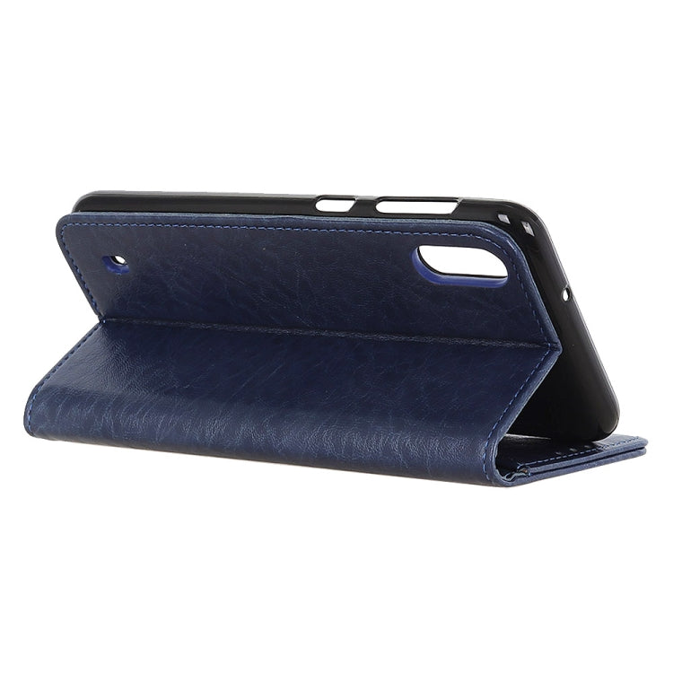 For Wiko Y81 Magnetic Crazy Horse Texture Horizontal Flip Leather Case with Holder & Card Slots & Wallet