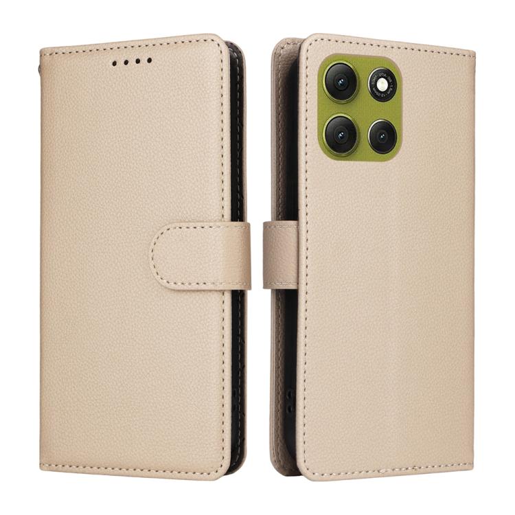 For Motorola Moto G86 5G / G86 Power Litchi Texture RFID Blocking 3-Card Wallet Leather Phone Case