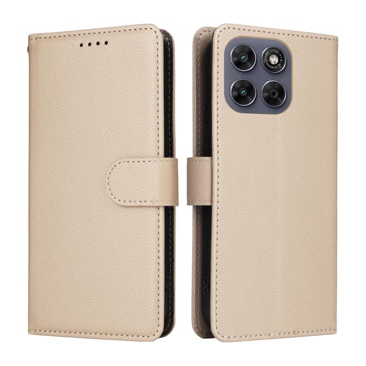 For Motorola Moto G67 5G / Moto G77 5G Litchi Texture RFID Blocking 3-Card Wallet Leather Phone Case