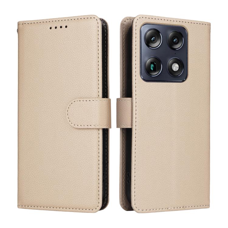 For Motorola Signature / Moto X70 Air Pro 5G Litchi Texture RFID Blocking 3-Card Wallet Leather Phone Case