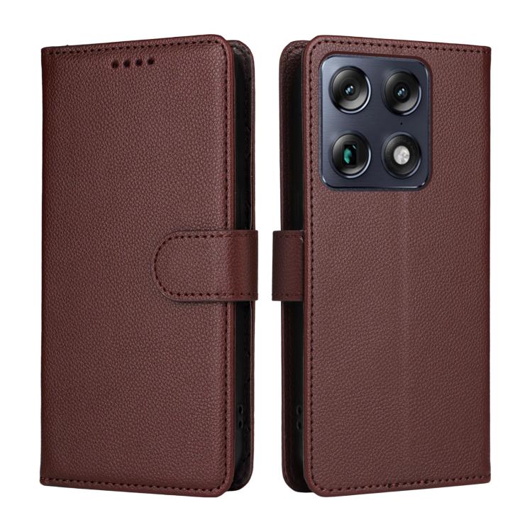 For Motorola Signature / Moto X70 Air Pro 5G Litchi Texture RFID Blocking 3-Card Wallet Leather Phone Case