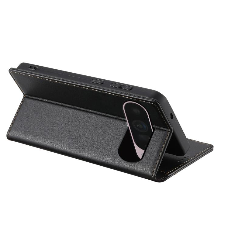 For Google Pixel 9 Pro XL / 10 Pro XL N.BEKUS P3 RFID Stitching Magnetic Flip Leather Phone Case