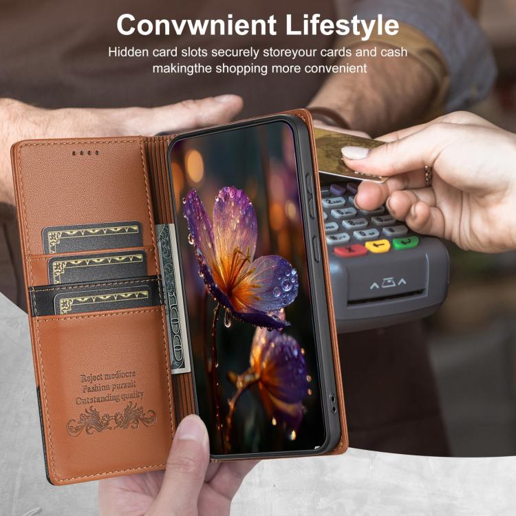 For Google Pixel 9 Pro XL / 10 Pro XL N.BEKUS P3 RFID Stitching Magnetic Flip Leather Phone Case