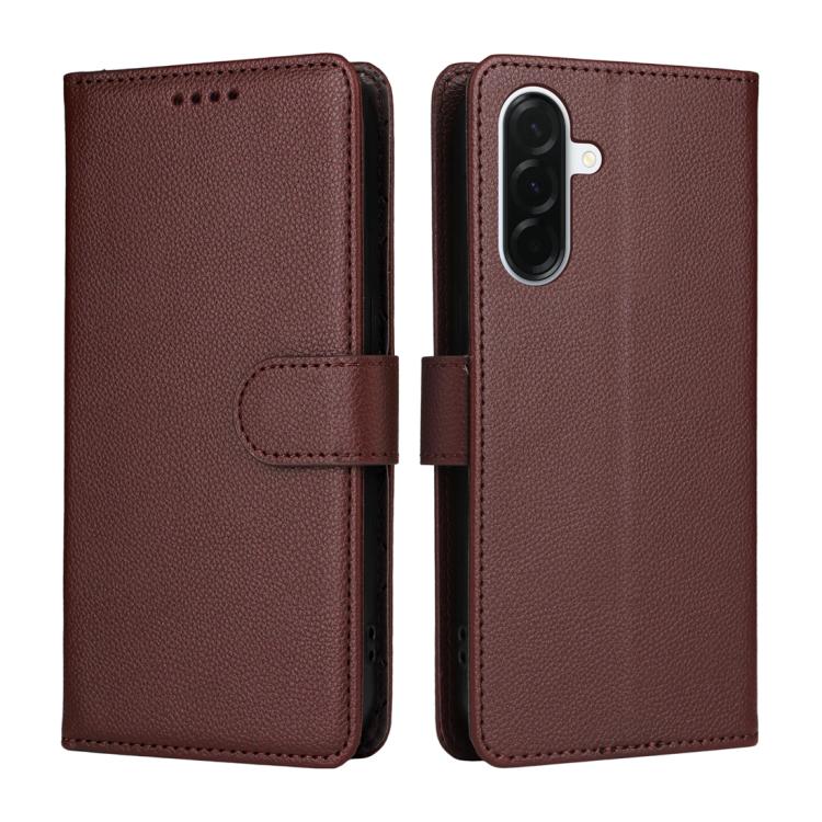 For Galaxy A37 5G Litchi Texture RFID Blocking 3-Card Wallet Leather Phone Case