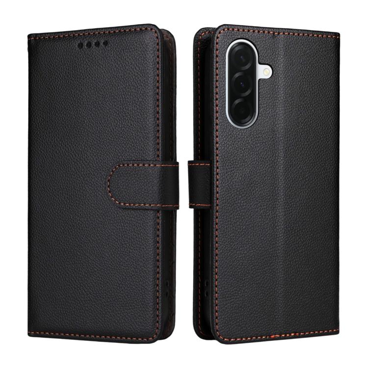 For Galaxy A37 5G Litchi Texture RFID Blocking 3-Card Wallet Leather Phone Case