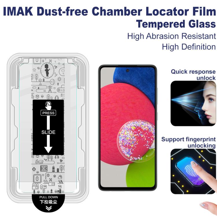 For Samsung Galaxy A53 5G imak Dust-free Chamber Locator H Series Tempered Glass Film