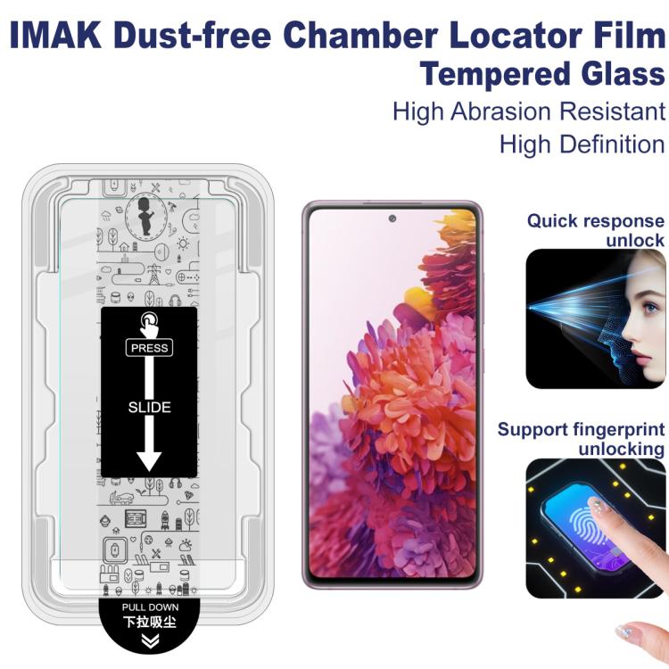 For Samsung Galaxy S20 FE 4G / 5G imak Dust-free Chamber Locator H Series Tempered Glass Film