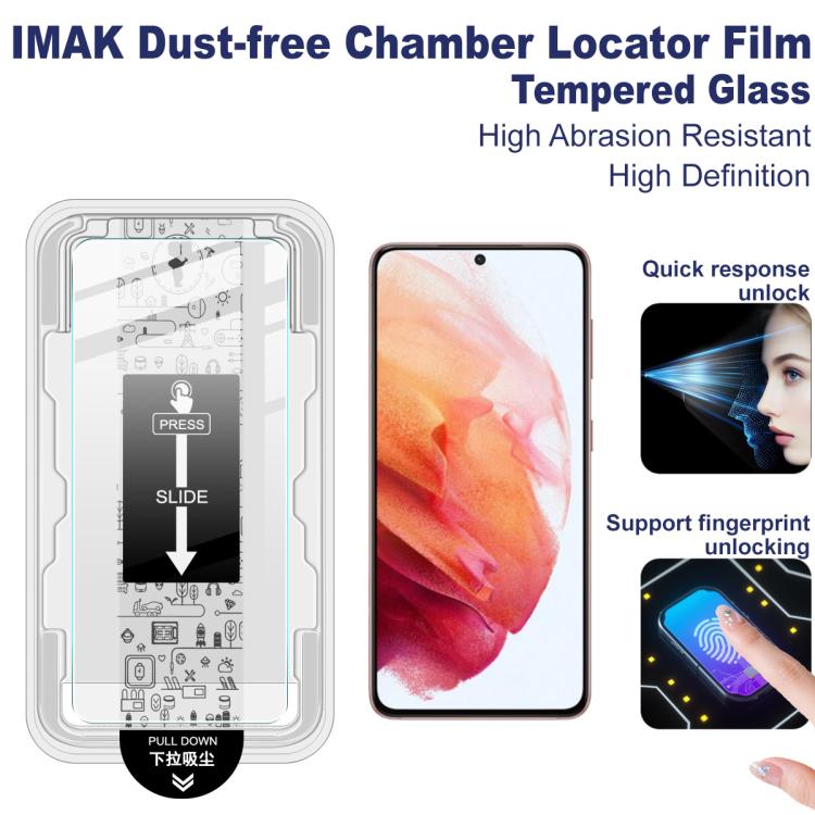 For Samsung Galaxy S21+ 5G imak Dust-free Chamber Locator H Series Tempered Glass Film