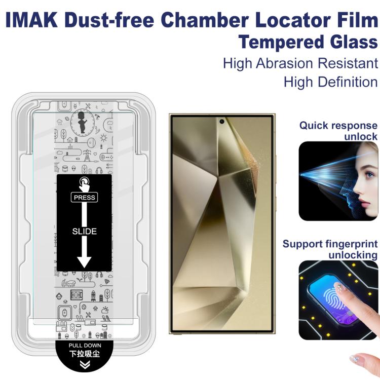 For Samsung Galaxy S24 Ultra 5G imak Dust-free Chamber Locator H Series Tempered Glass Film