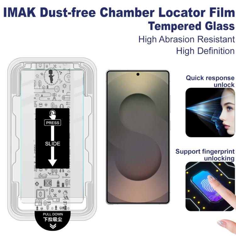 For Samsung Galaxy S25 Ultra 5G imak Dust-free Chamber Locator H Series Tempered Glass Film