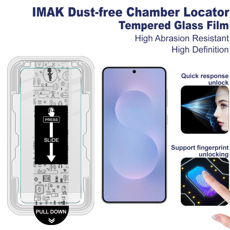 For Samsung Galaxy S25 Edge 5G imak Dust-free Chamber Locator H Series Tempered Glass Film