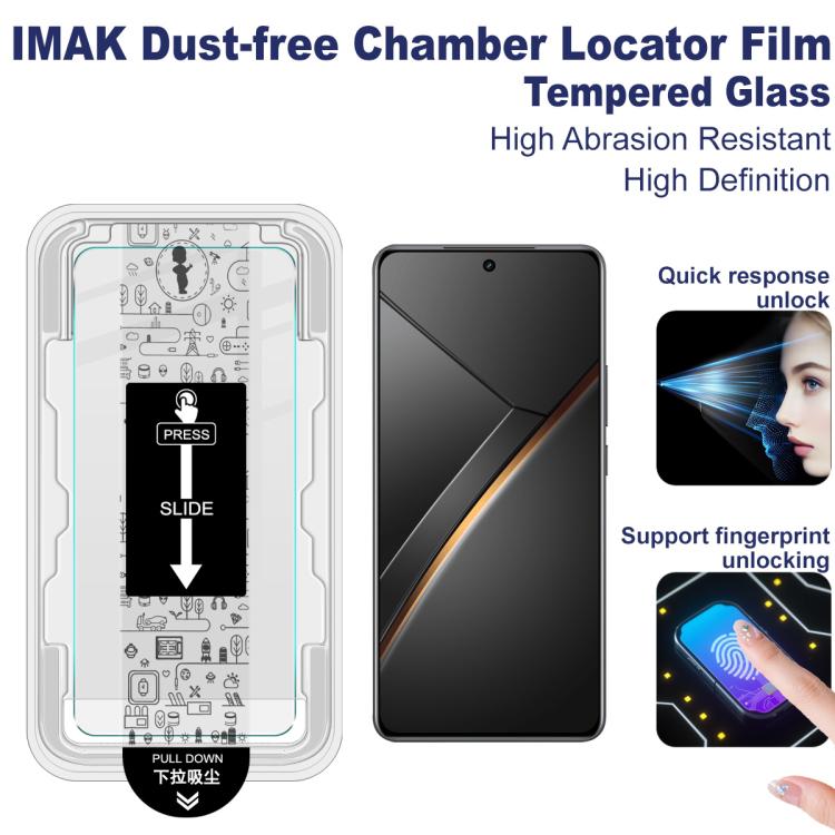 For Realme Neo7 imak Dust-free Chamber Locator H Series Tempered Glass Film