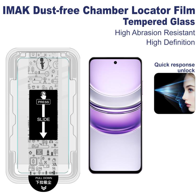 For Realme C75 5G / P3 Lite 5G imak Dust-free Chamber Locator H Series Tempered Glass Film