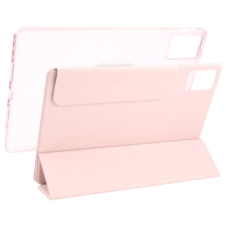 For Lenovo Xiaoxin Pad 11 2025 Trifold Magnetic Split Acrylic Leather Tablet Case