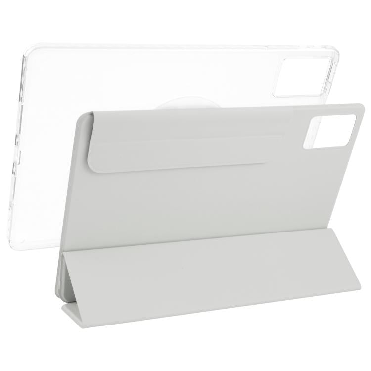 For Lenovo Xiaoxin Pad 11 2025 Trifold Magnetic Split Acrylic Leather Tablet Case