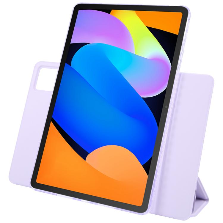 For Lenovo Xiaoxin Pad 11 2025 Trifold Magnetic Split Acrylic Leather Tablet Case